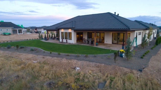 Hillside Home at Dusk